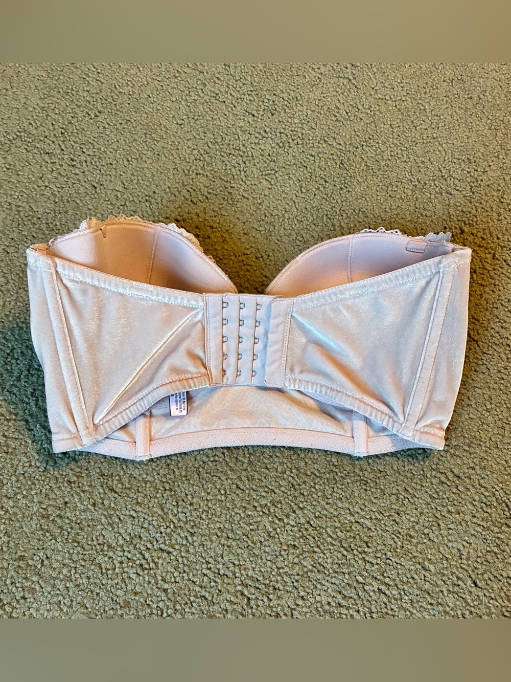 Victoria’s Secret Dream Angels Lined Bandeau Bra Size 34DD Corset Missing Straps - Picture 4 of 12